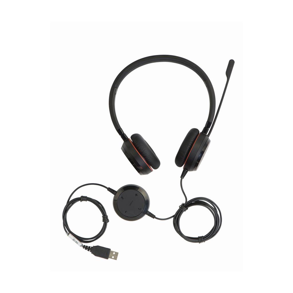 JABRA Evolve 20SE MS Stereo Wired - leather cushions
