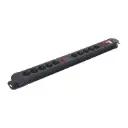 Multiprise 10x16A Surge Protection 1,5m Black