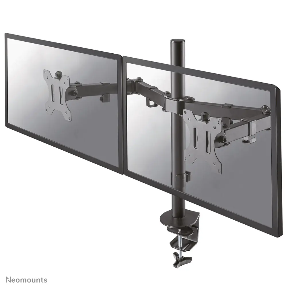 [FPMA-D550DBLACK] NEOMOUNTS | FPMA-D550DBLACK Bureauhouder voor Platte Panelen - Zwart - 2 Scherm(en)