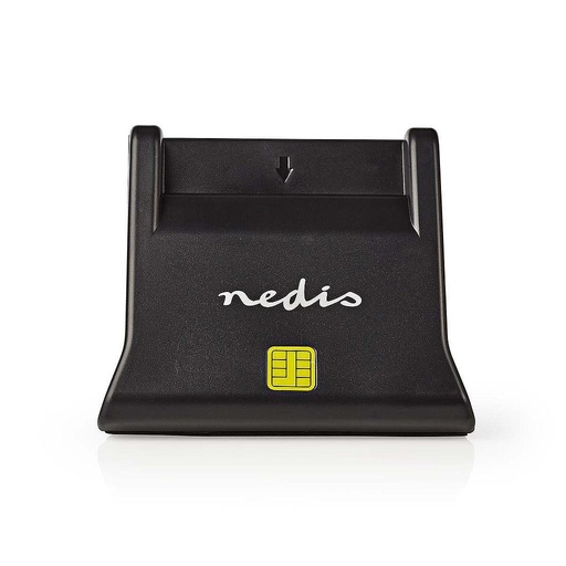 [CRDRU2SM3BK] NEDIS USB 2.0 Desktop Smart Card Reader eID | Lecteur de carte d'identité